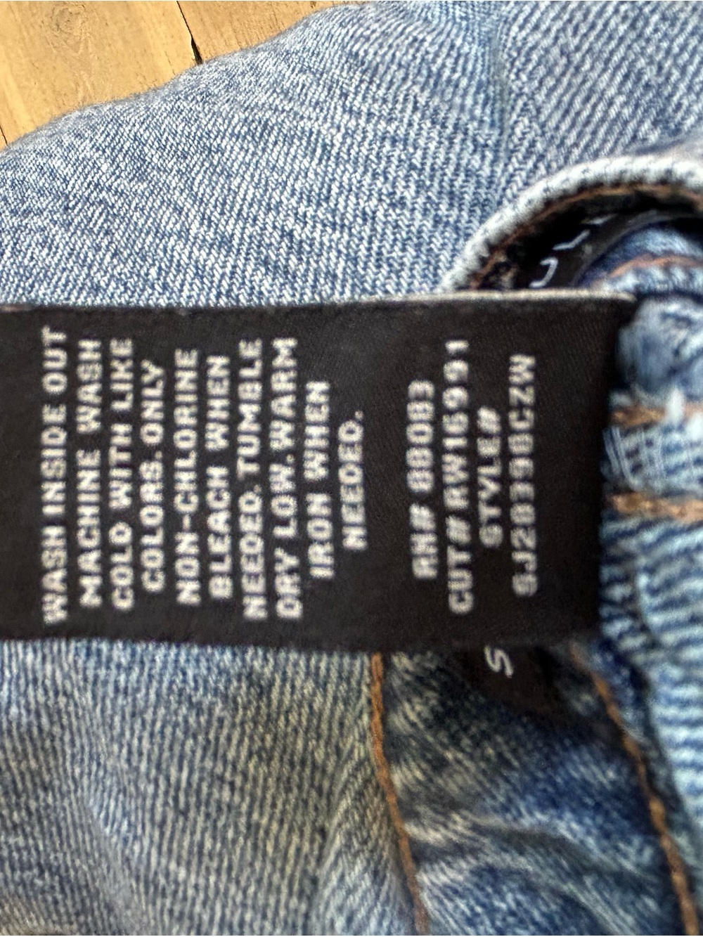 Sincerely Jules Wide Leg Jeans Size 27 Light Wash 100% Cotton High Rise - Picture 9 of 9